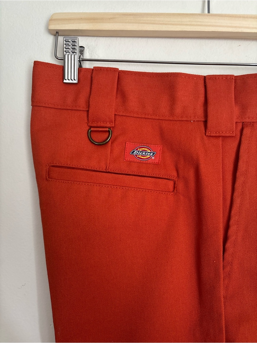 Dickies x Harley-Davidson 874 Work Pants Orange Twill Cotton/Poly Size 32x32 - Picture 7 of 9